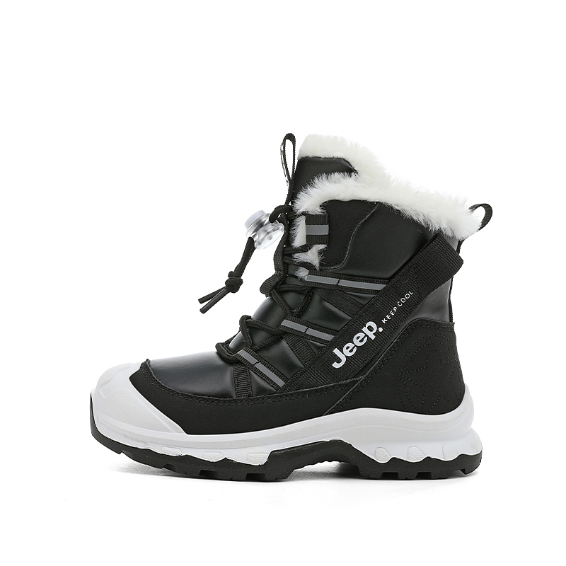 

Детские высокие зимние сапоги Anti Kick, устойчивые к истиранию, водонепроницаемые, термостойкие, противоскользящие Jeep, черный