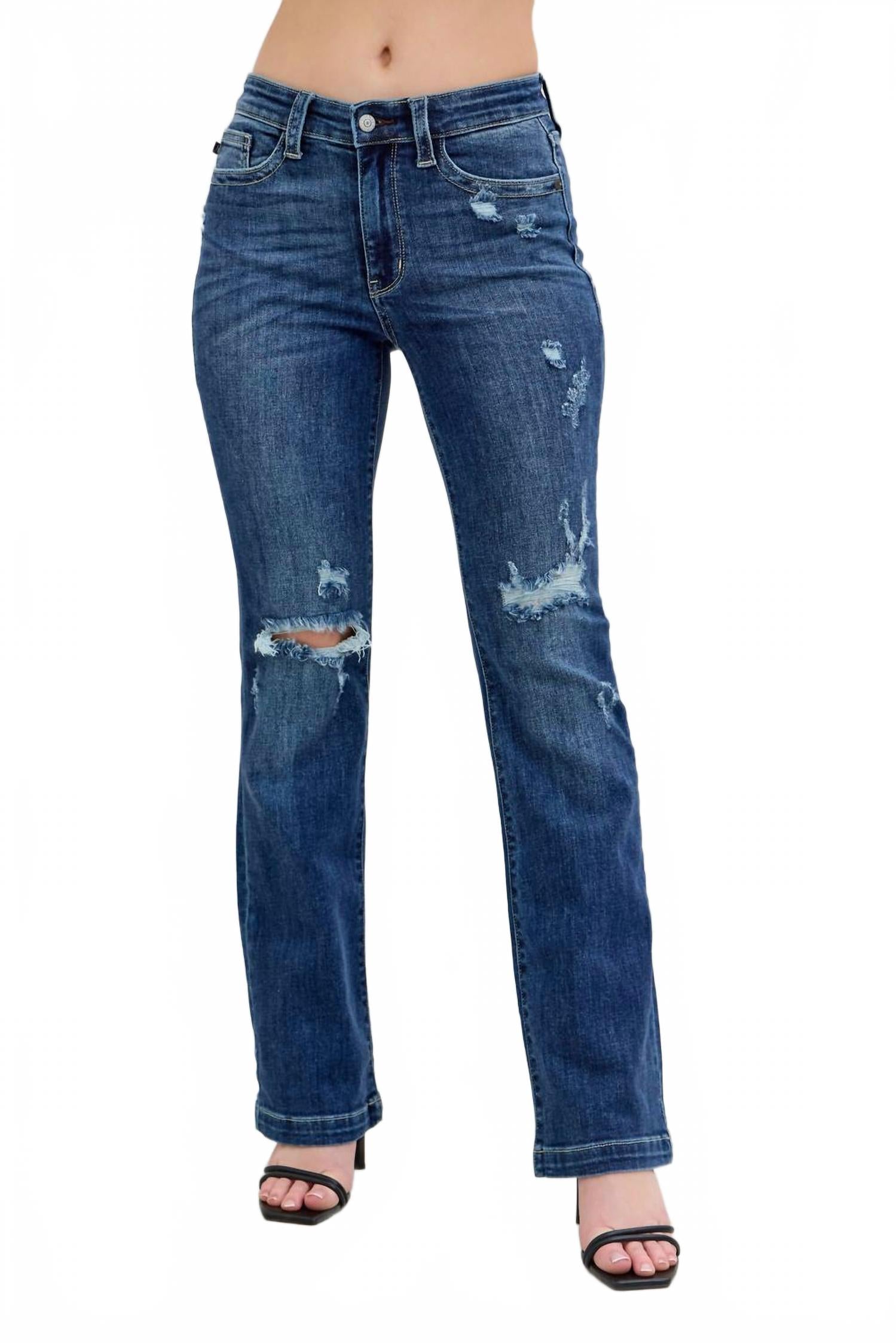 

Джинсы Mid Rise Boot Cut In Blue Judy Blue