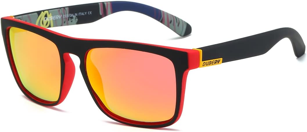 

Классические поляризованные солнцезащитные очки DUBERY для женщин и мужчин, 100% защита от УФ-излучения, квадратная форма, модные спортивные солнцезащитные очки, C10 Without Box