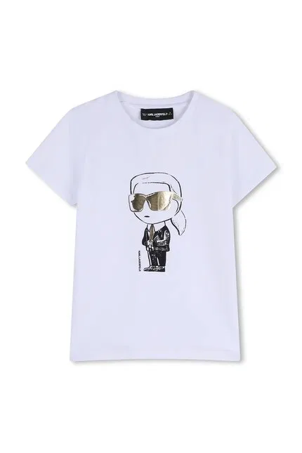 Футболка детская с коротким рукавом Karl Lagerfeld, белый — фото 2