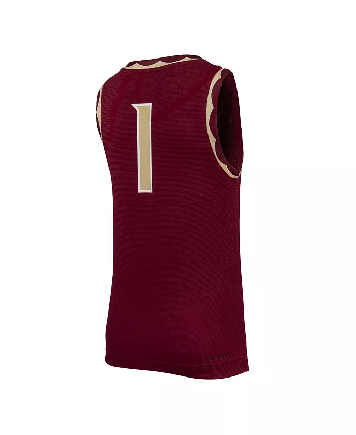 Футболка баскетбольная реплика Florida State Seminoles 1 Garnet для подростков Nike — фото 3