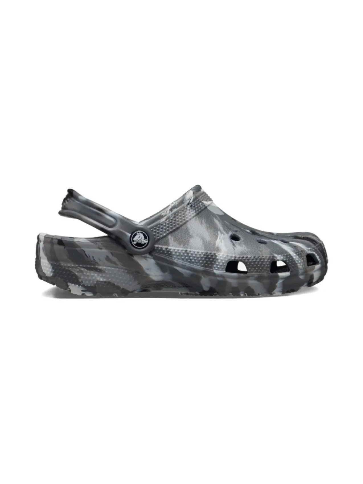 

Crocs Kids клоги с камуфляжным принтом, серый