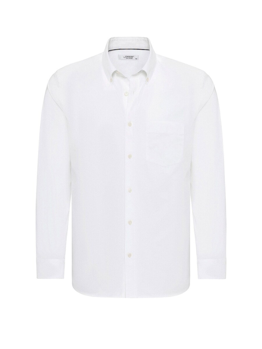 

Рубашка на пуговицах классического кроя By Diess Collection Dies-255, белый