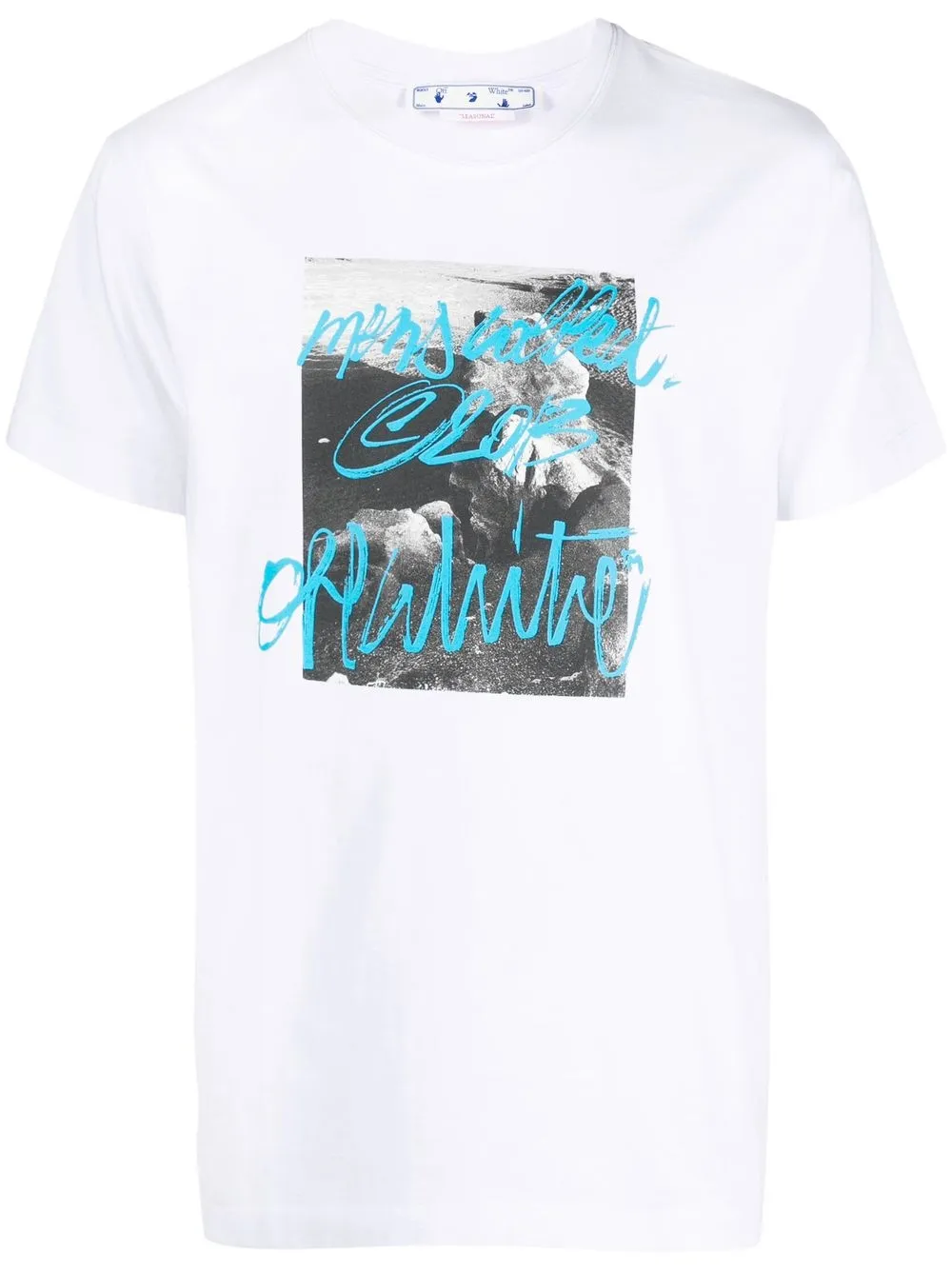 

Футболка с графичным принтом OFF-WHITE, белый
