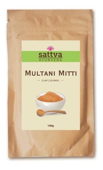 

Осветляющая глина для лица мултани митти, 100 г Satva, Clay, Sattva
