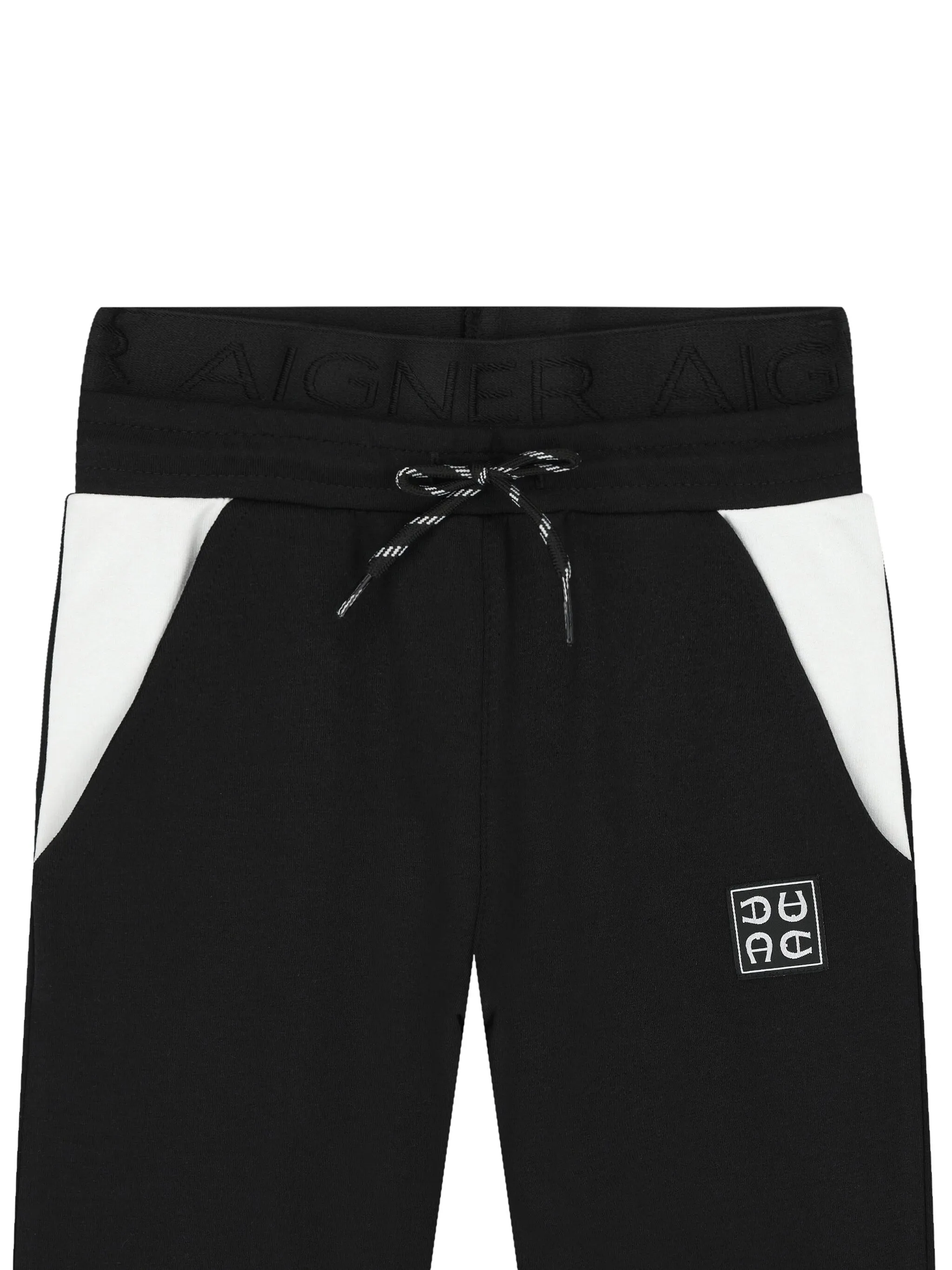 Спортивные брюки с логотипом Aigner Kids, черный — фото 3