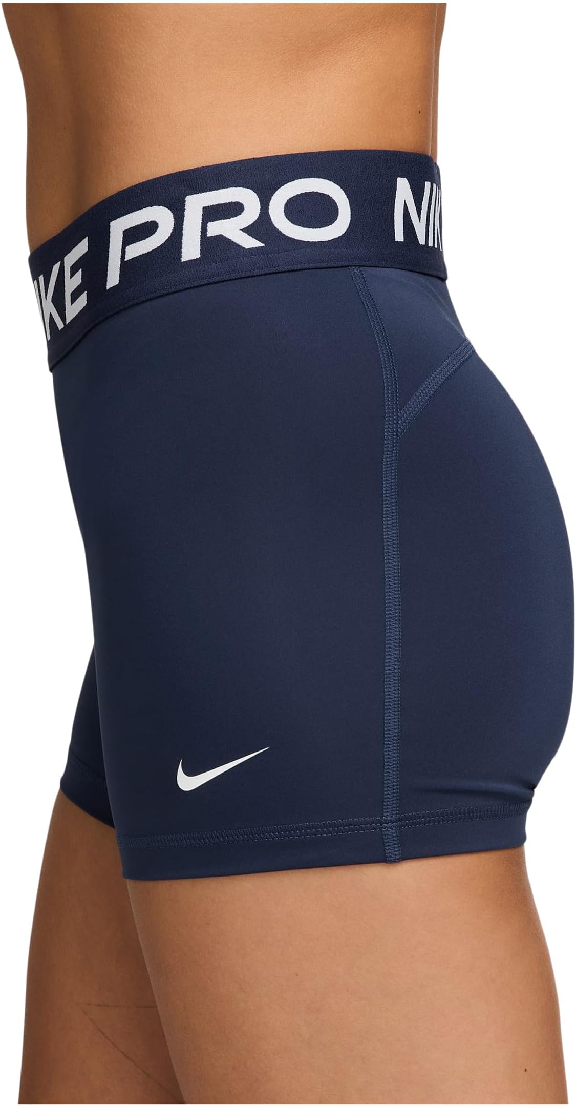 Женские профессиональные шорты 3 дюйма Nike, Midnight Navy/White — фото 2