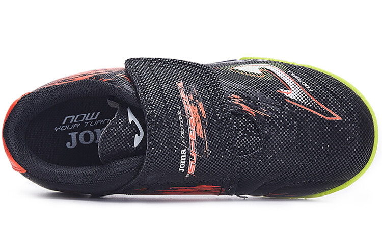 Детские футбольные бутсы Kids Low-top Black/Orange Joma, черный — фото 3