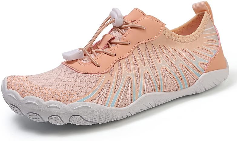 

Мужские сетчатые водные кроссовки на шнуровке с быстрой сушкой и дренажной подошвой для пляжа или реки Zhogize, Apricot Color