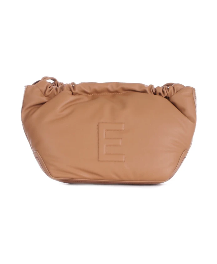 

Элегантная сумка верблюжьего цвета с логотипом на передней части. Ermanno Scervino, коричневый