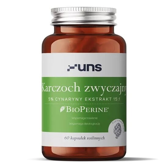 

Uns, Артишок 5% экстракт цинарина 15:1 60 растительных капсул