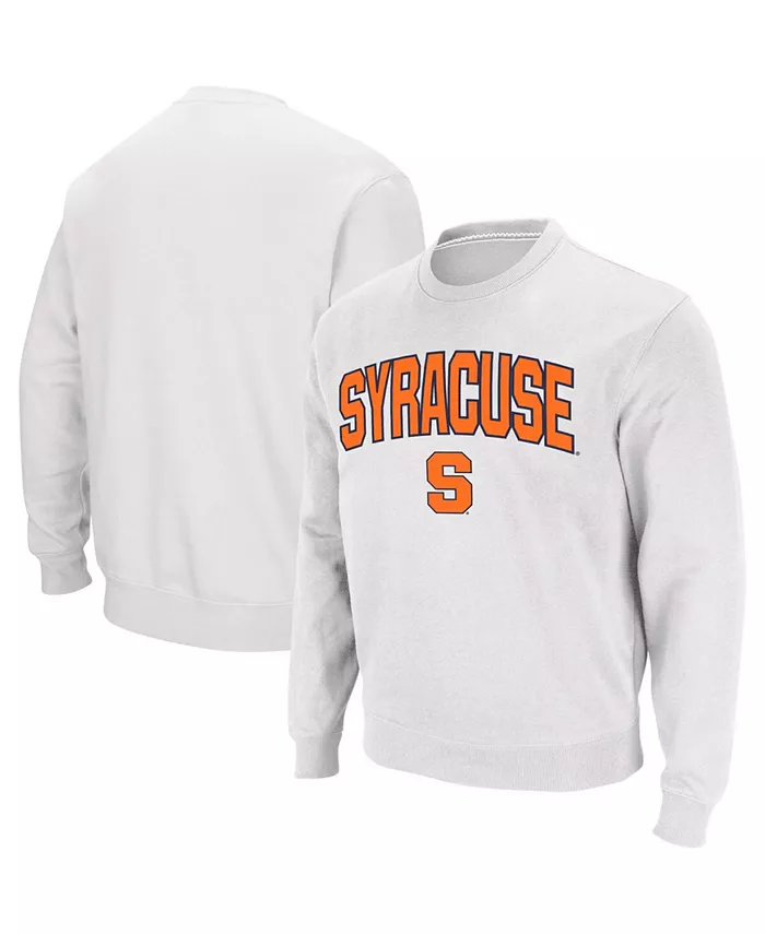 

Мужская толстовка Syracuse Orange Arch & Logo с круглым вырезом Colosseum, белый