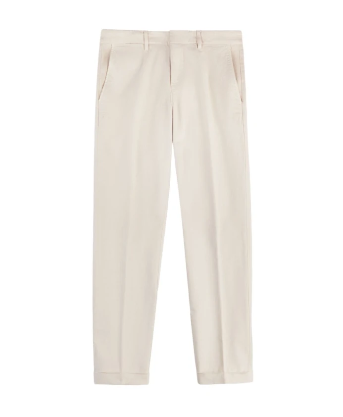 

Брюки цвета слоновой кости с карманами Fay, бежевый