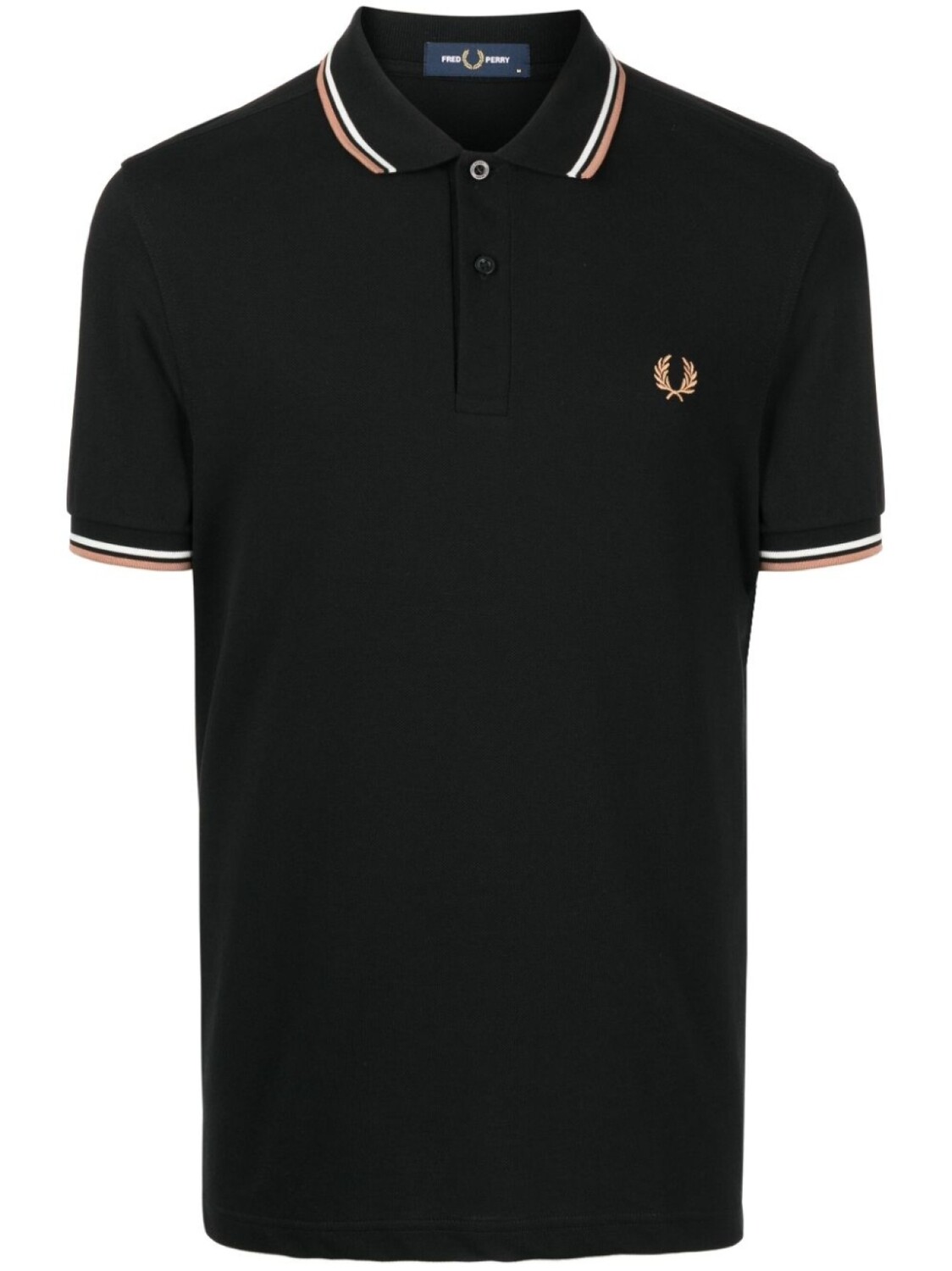 

Fred Perry рубашка поло с вышитым логотипом, черный