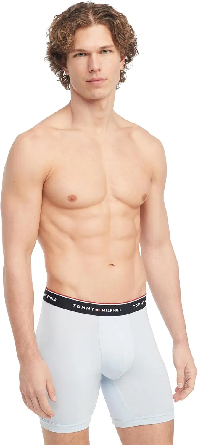 Боксеры Tommy Hilfiger, Breezy Blue, Grey Heather, Faded Indigo — фото 4