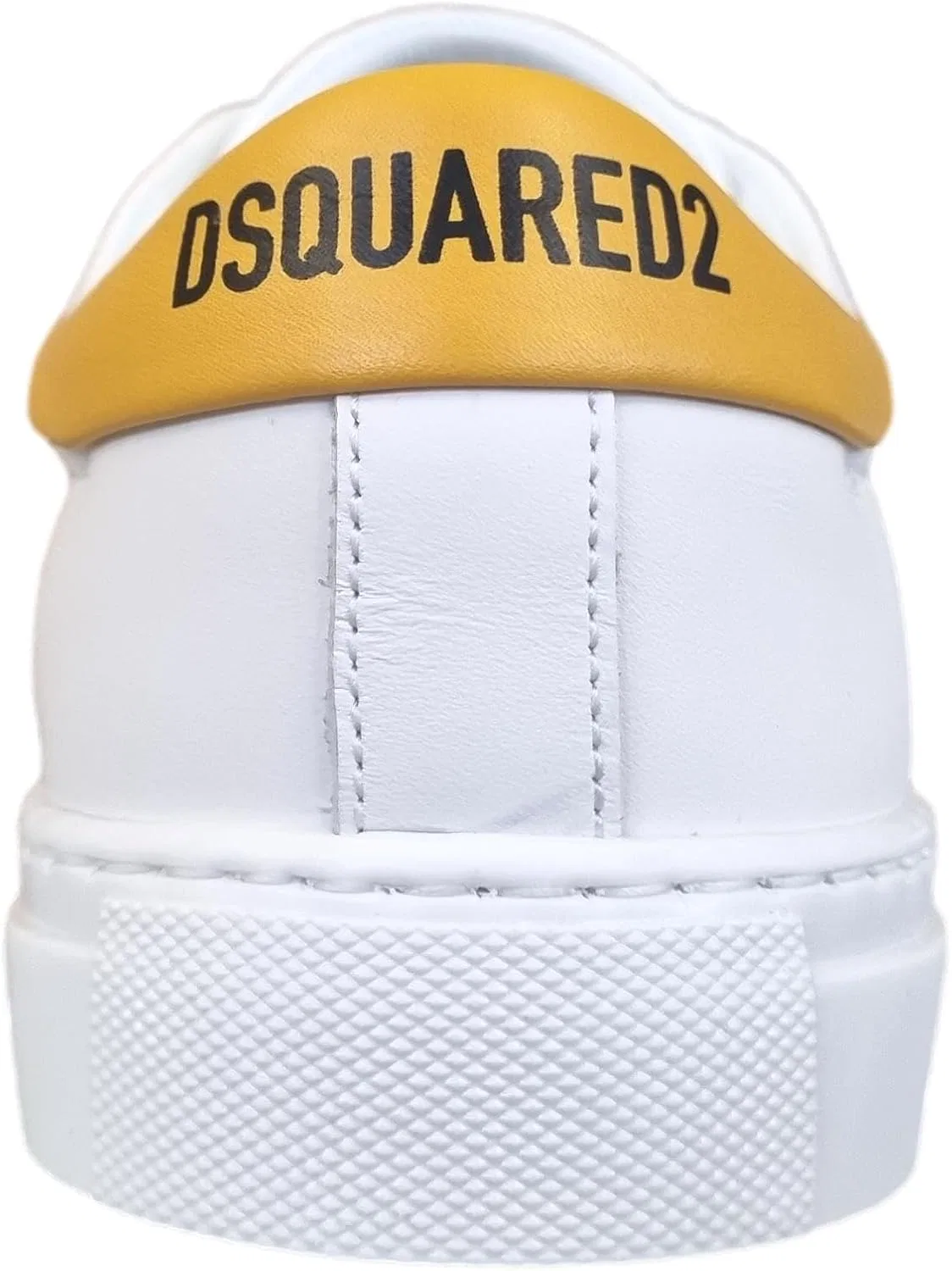 Мужские кроссовки DSQUARED2 Cassette SNM0418 01507620 M319, белые и желтые — фото 4