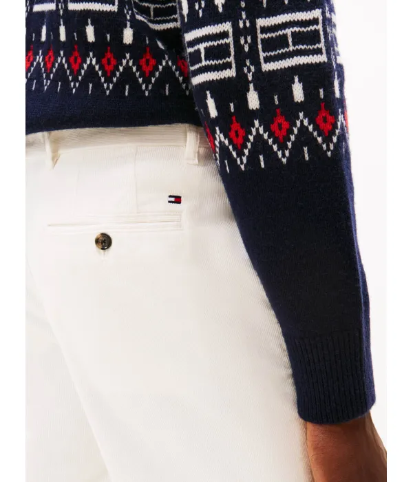 Вельветовые брюки-чинос Denton Straight fit Tommy Hilfiger, бежевый — фото 4