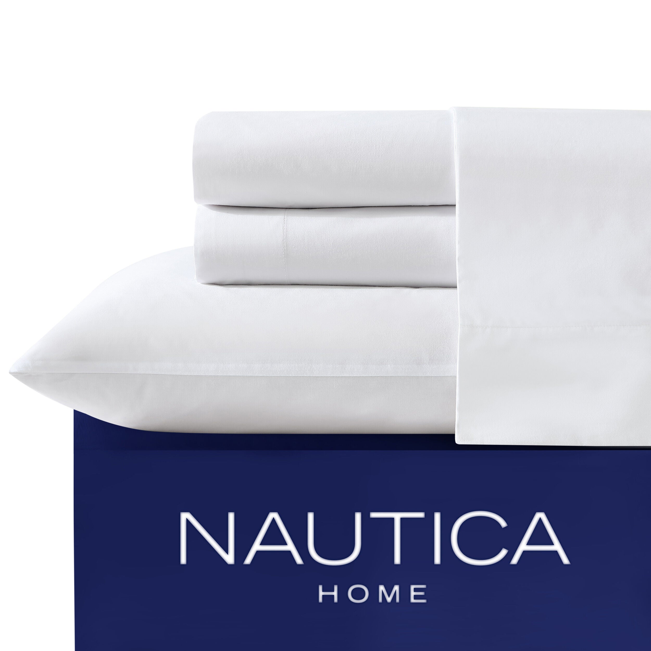 

Простыня на подгонке Nautica Solid White King, цвет Tin Grey