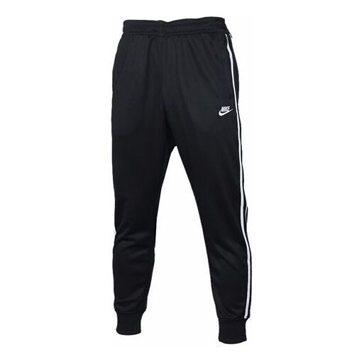 

Брюки knit casual bundle feet sports long pants black Nike, черный