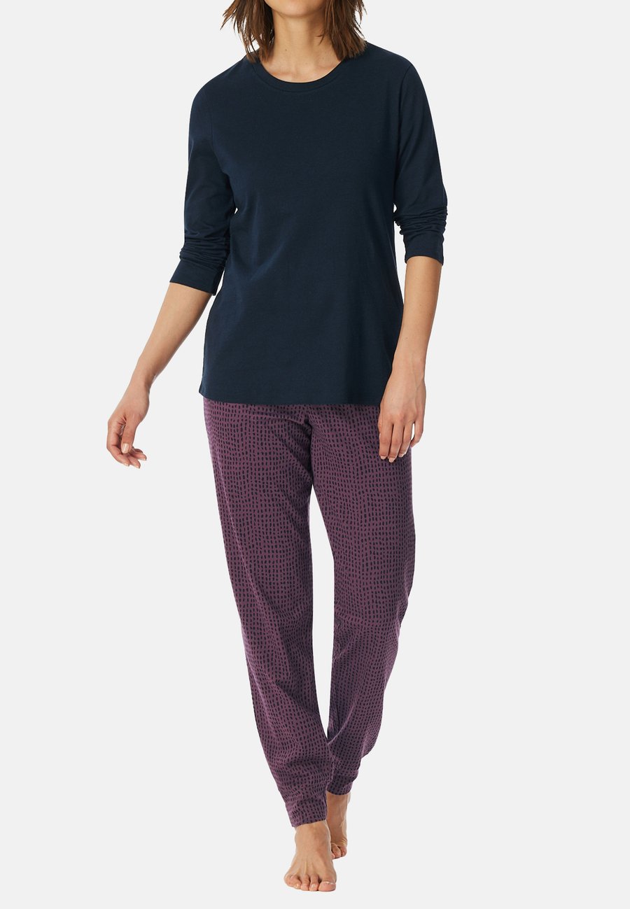 

Пижамный комплект uncover by Schiesser SET, Dunkelblau Pflaume/Dark Blue