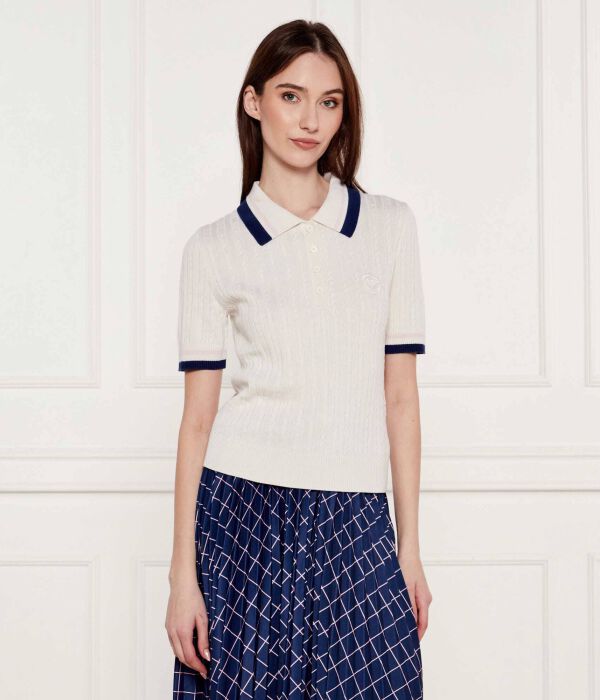 

Шелковый свитер Casual fit Marc Cain, экрю