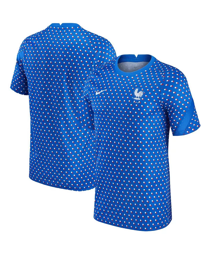 

Мужская синяя футболка France Women's National Team 2021/22 Pre-Match Top Nike