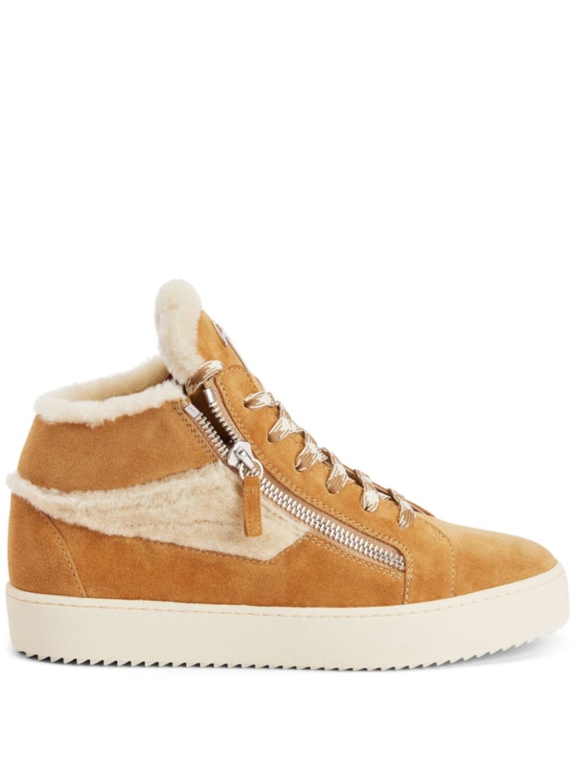 Giuseppe Zanotti велюровые кеды Kriss Ice, коричневый
