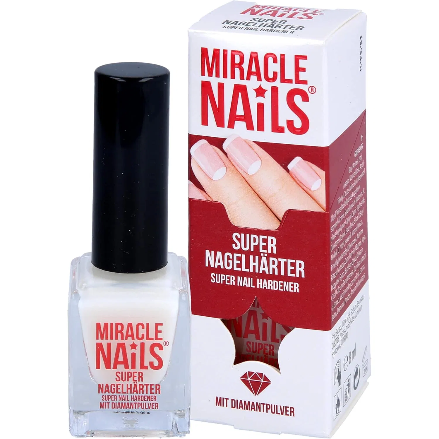Укрепитель для ногтей Miracle Nails Super Nail Hardener Solution, 8 мл Office Martinett — фото 2