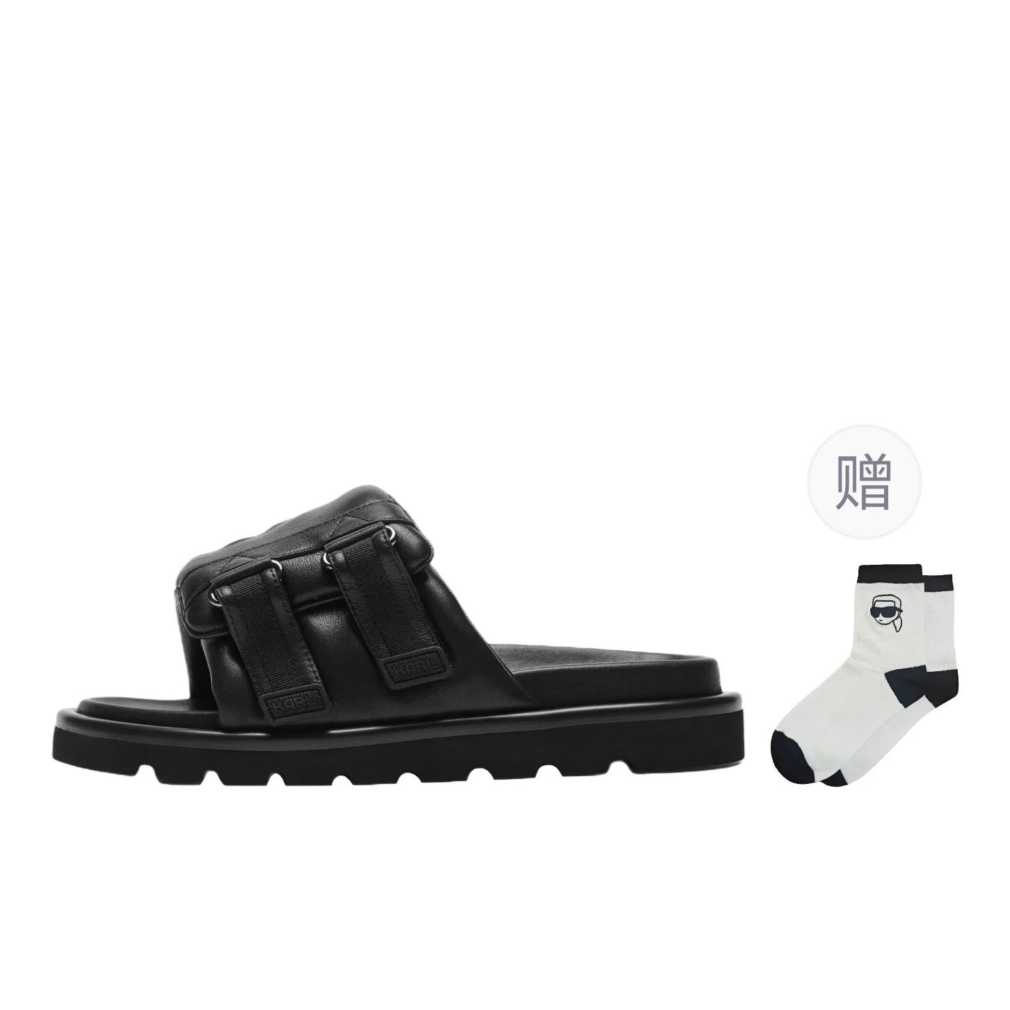 KARL LAGERFELD / Karl Lagerfeld Jeans KARL LAGERFELD Слайдеры мужские черные