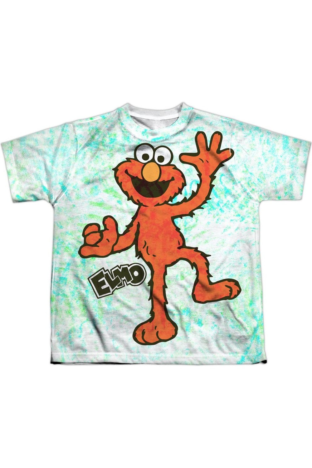 

Футболка с коротким рукавом Sesame Street Elmo Scribble для детей Gildan, белый