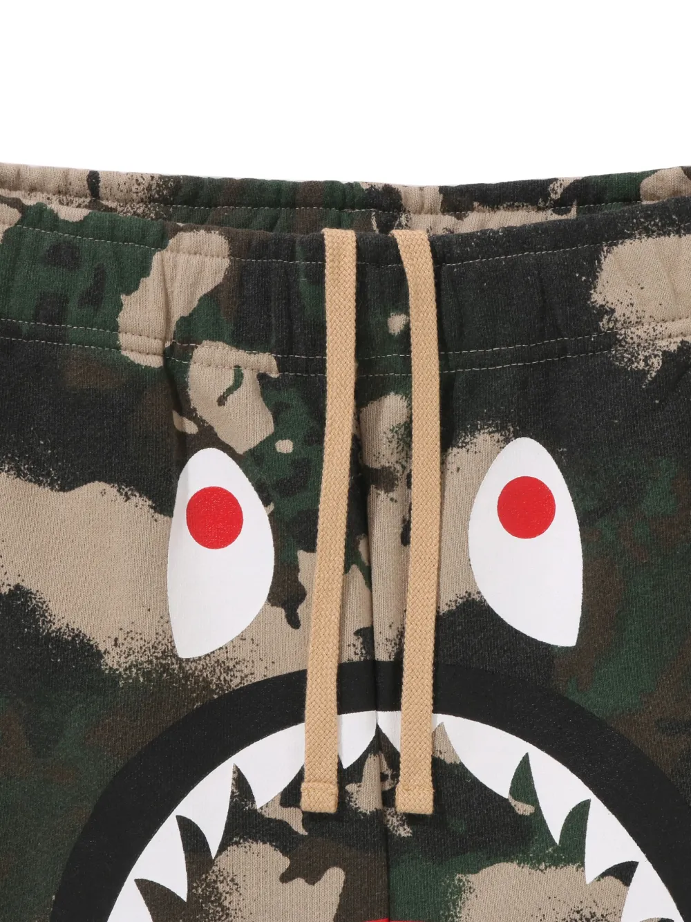 Шорты с камуфляжным принтом A BATHING APE, зеленый — фото 3