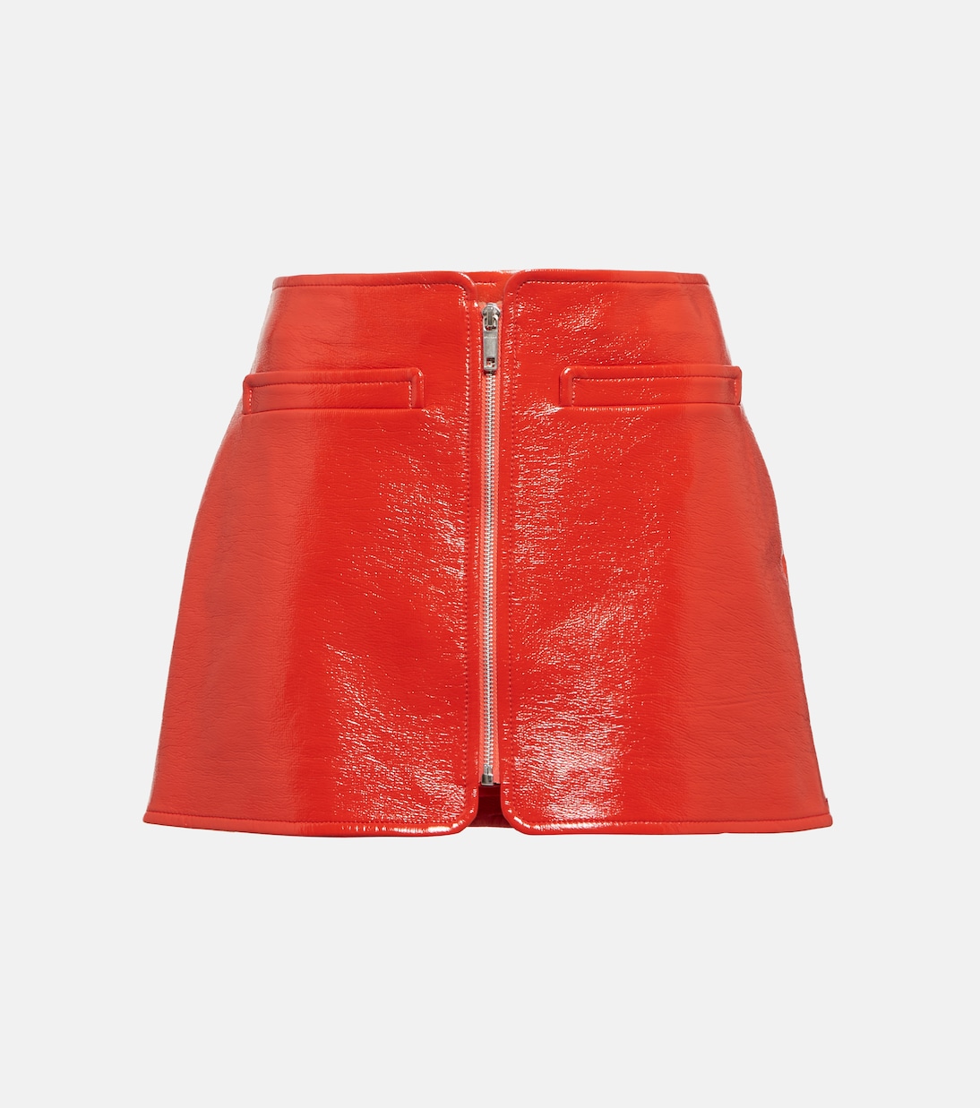 

Мини-юбка из искусственной кожи Courrèges, Heritage Red