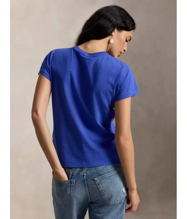 Футболка classic fit Polo Ralph Lauren, индиго — фото 3