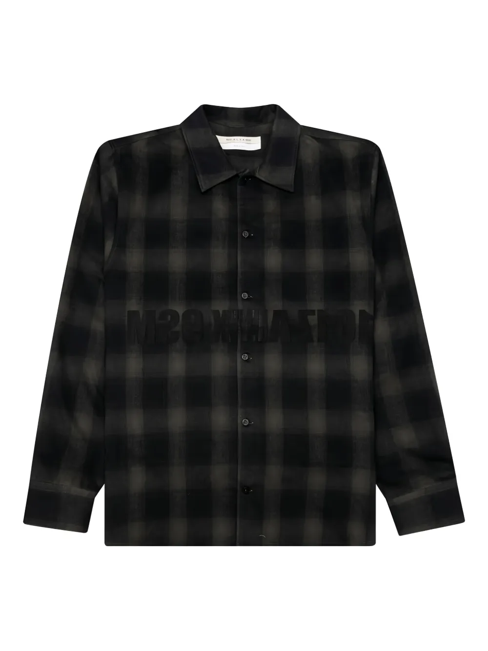 

Рубашка в клетку 6 MONCLER 1017 ALYX 9SM, черный