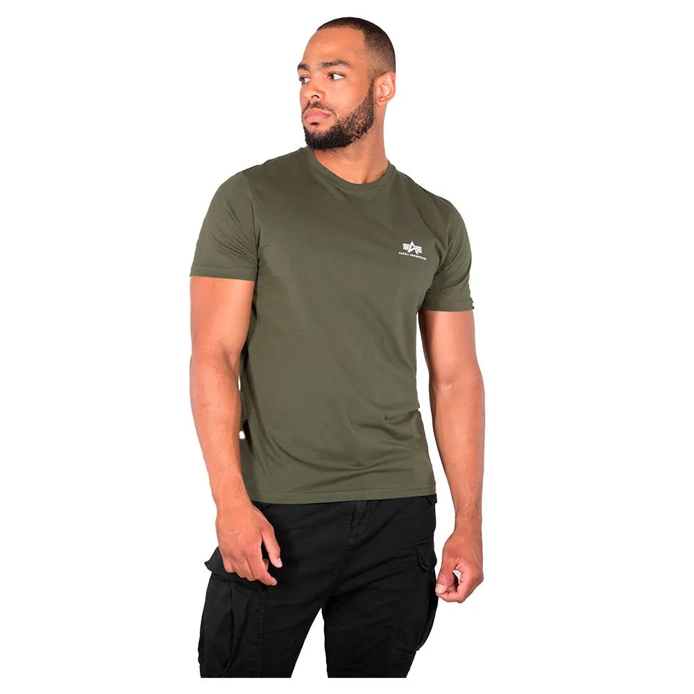 

Футболка с коротким рукавом Alpha Industries Basic Small Logo, зеленый