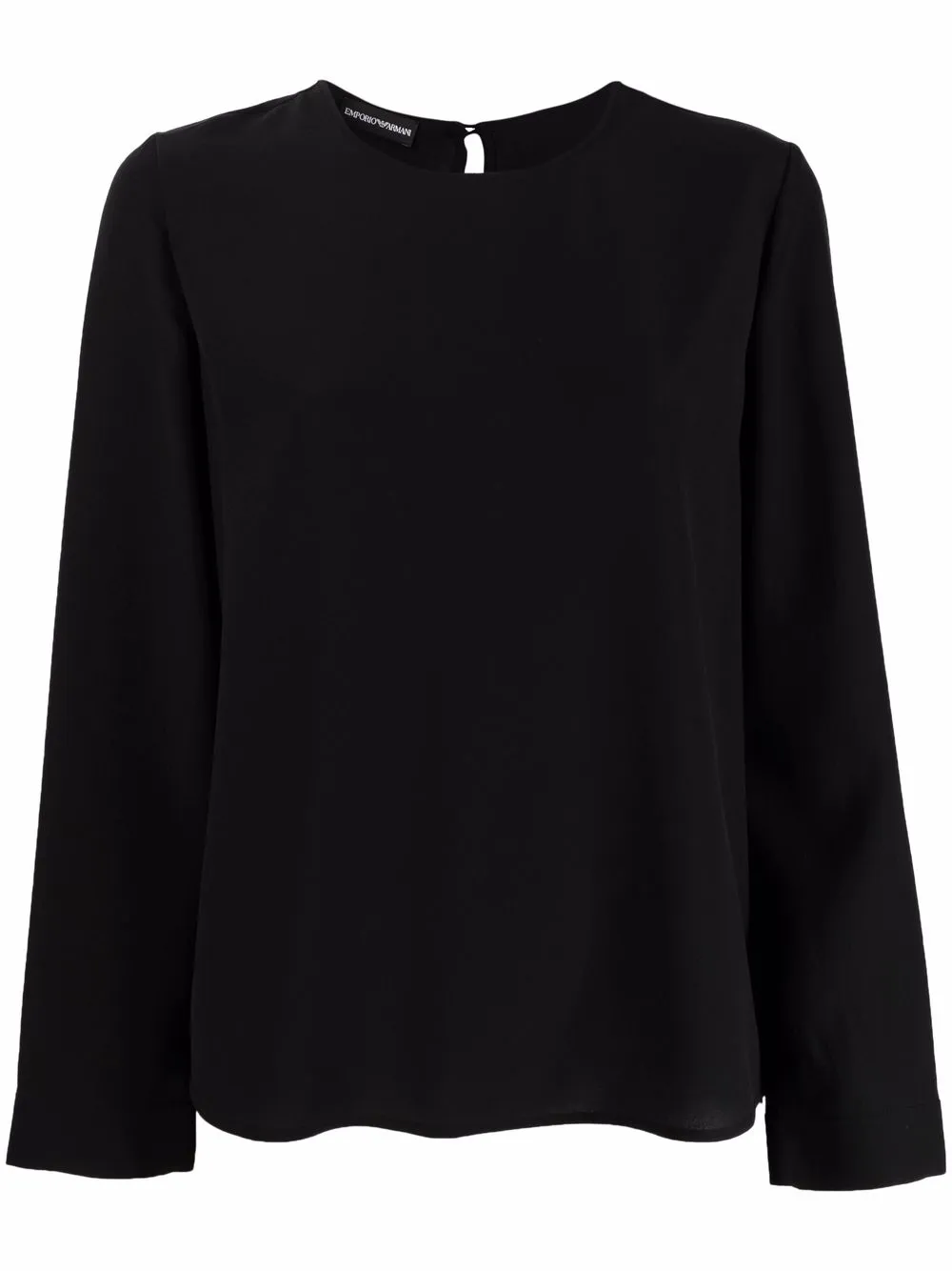 

Топ с длинными рукавами EMPORIO ARMANI, черный