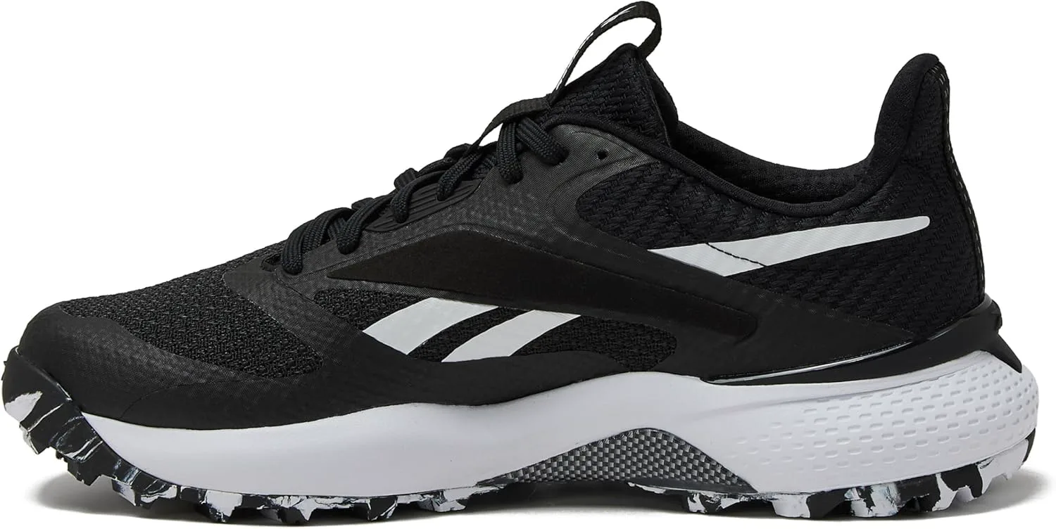 Мужские гольф-кроссовки Reebok Nano Golf без шипов, черно-белый — фото 2