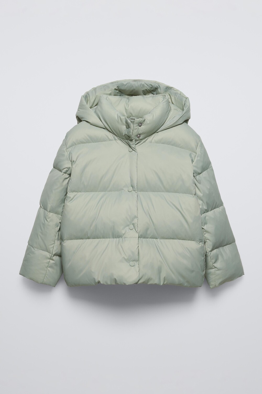 

Пуховик ZARA, цвет морской волны