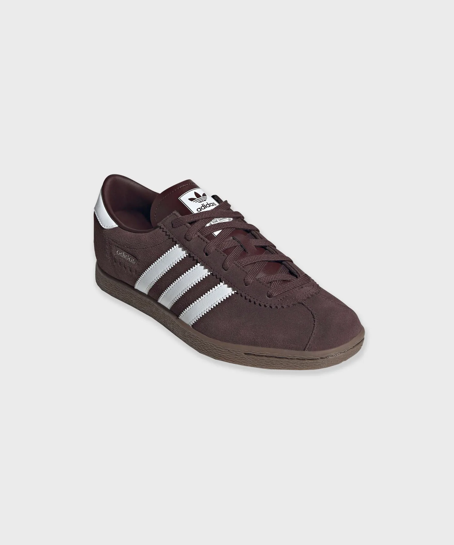 Унисекс кроссовки из синтетической кожи STADT adidas тёмно-коричневые