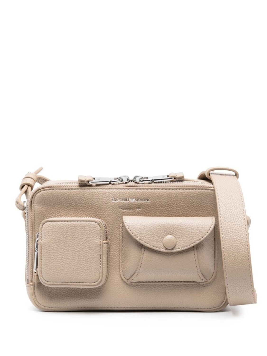 

Сумка на плечо с молнией Emporio Armani, коричневый