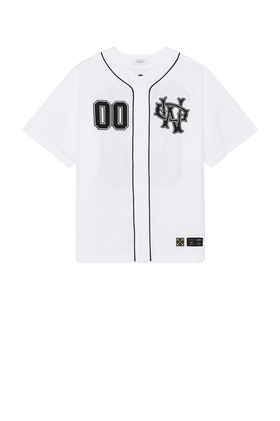 

Бейсбольная рубашка Off-White, white & black