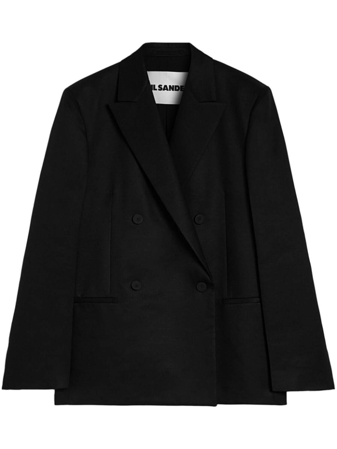 

Пиджак строгого кроя Jil Sander, черный