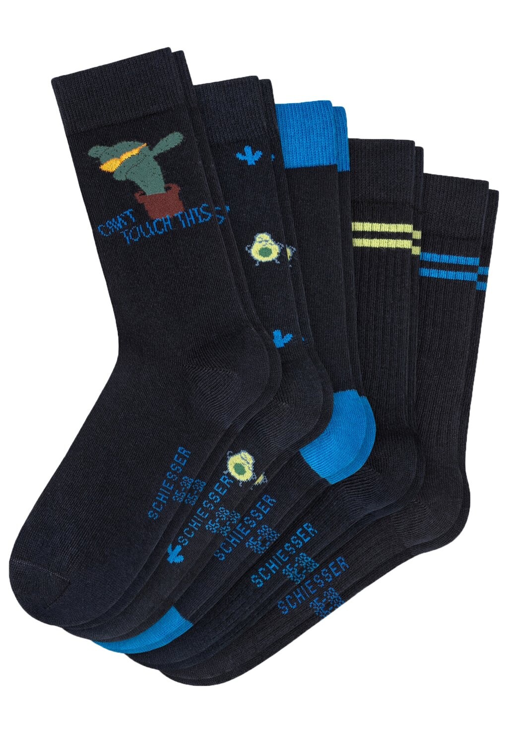 

Носки 5 PACK Schiesser, темно-синий
