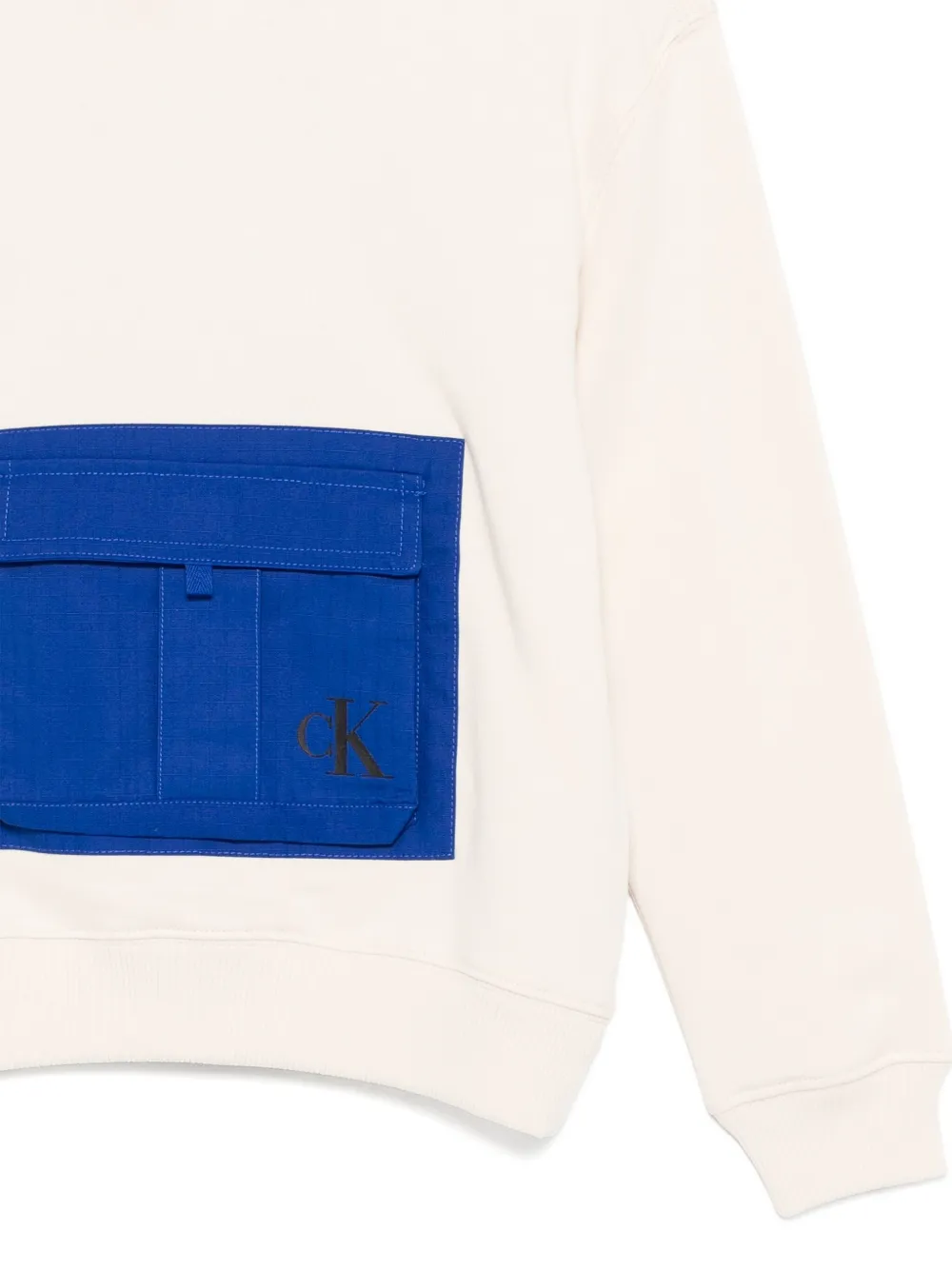 Худи с накладными карманами Calvin Klein Kids, нейтральный — фото 3