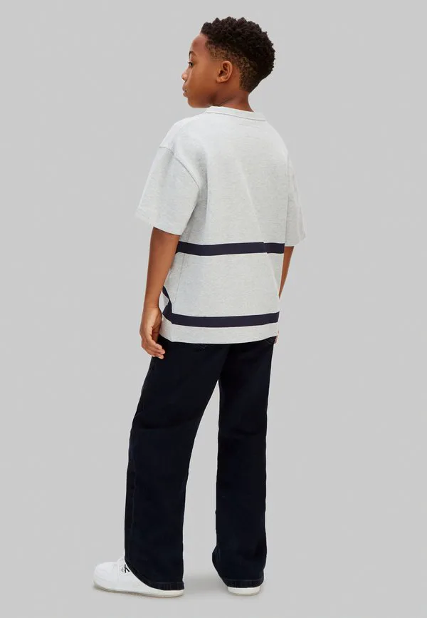 Футболка с принтом в стиле университетской формы Calvin Klein Jeans, Ltegreyht — фото 3