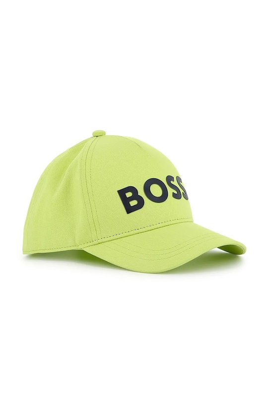 

Детская хлопковая кепка с козырьком Boss, зеленый