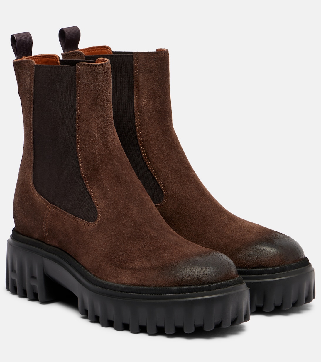 Замшевые ботинки челси Hogan H700 Hogan, Coconut