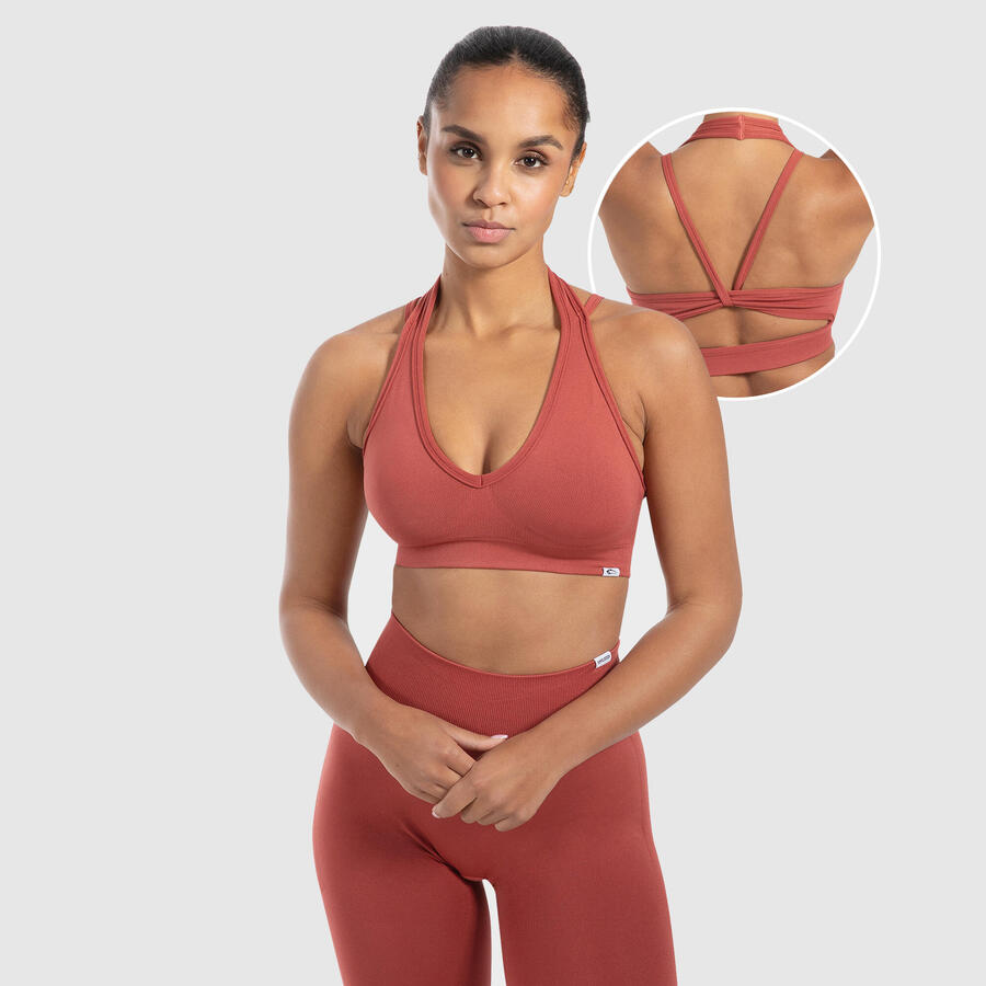 

SMILODOX Женский спортивный бюстгальтер Yara Old Pink