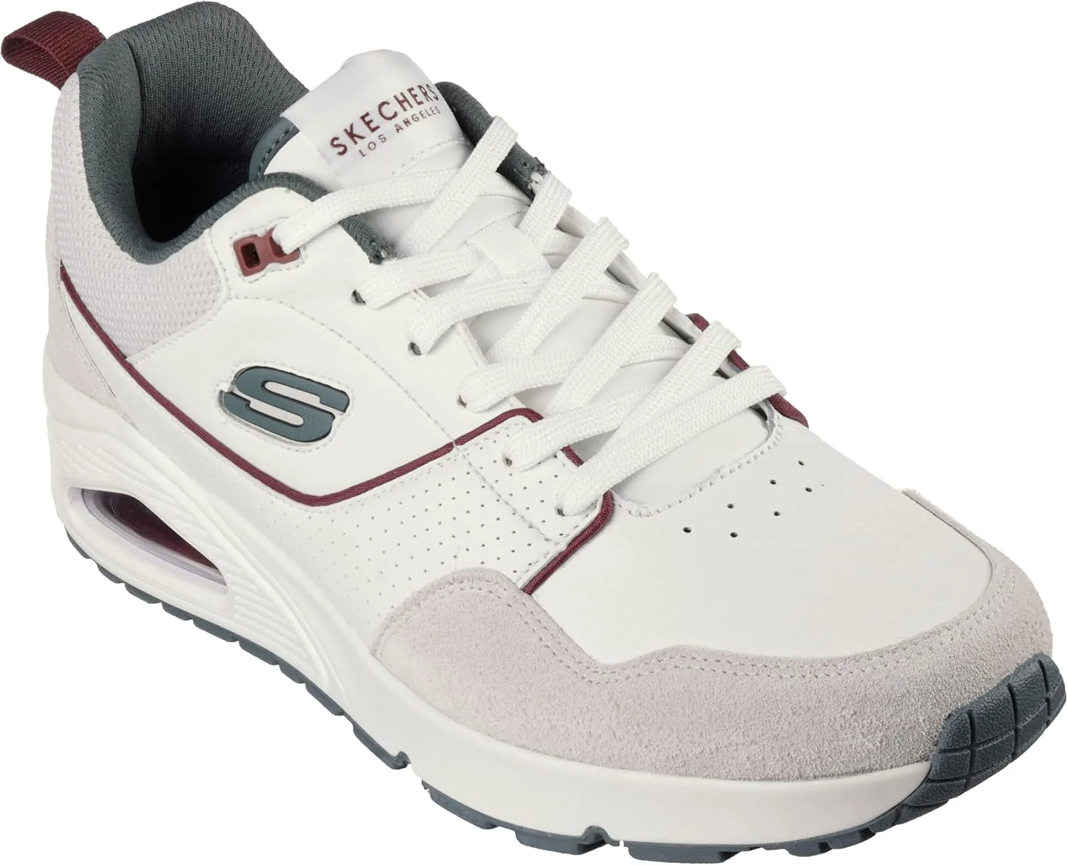 Мужские кроссовки Skechers UNO Retro One, белый/зеленый — фото 2