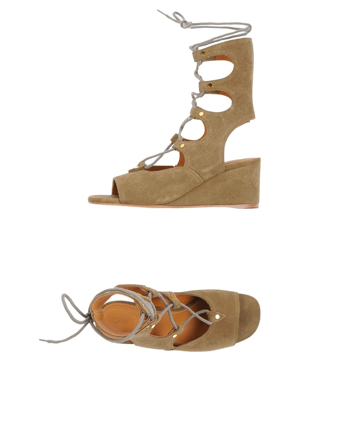 

Сандалии Chloé, зеленый